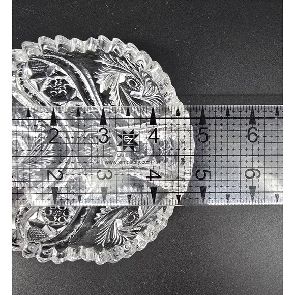 Set of 3 Antique McKee Glass Pres Cut Crystal Bowls WILTEC Pattern 1913 8.5" - Picture 8 of 8